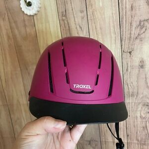 Pink and Black Riding Helmet
